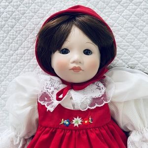 Red Riding Hood Porcelain Doll